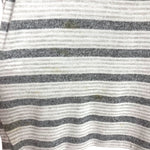 Loft Gray/White Striped Lightweight Turtleneck Tunic Sweater- Size L (see notes)