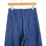 Patou Wide Leg Cuffed Jeans - Size 34 (Inseam 25")