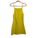 Free People Yellow Smocked Mini Dress - Size M (Sold Out Online!)
