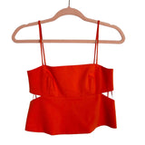 ZARA Orange Side Cutout Crop Top- Size S