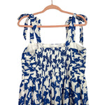 Abercrombie & Fitch White/Blue Floral Print Maxi Dress NWT - Size L