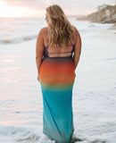AFRM Ombre One Shoulder Strappy Back Dress- Size L (see notes, sold out online)