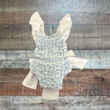Sal & Pimenta Smocked White Bows One Piece- Size M (2-3T)