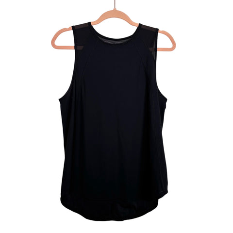 Lululemon Black Cut Out Tank - Size ~6 (No Size Tag, Fits Like A 6 )