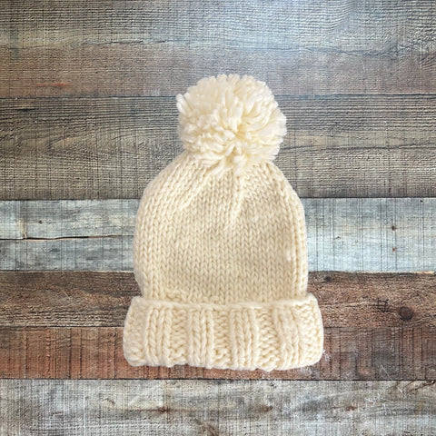 The Blueberry Hill Pom Hat - Size XS (3-12M)