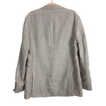 Enzo Tavare Men's Light Gray 100% Linen Blazer- Size 42L