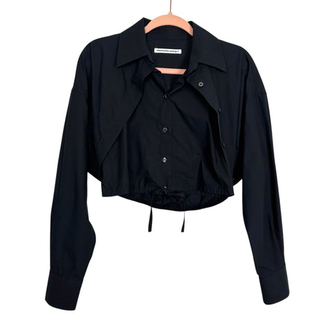 Alexander Wang Black Button Up Top - Size XS