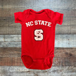Rabbit Skins Red NC State Onesie- Size 12M