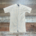 Ollie's Day Light Blue Gingham Swimsuit - Size 12-24M