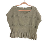 FP Beach Beige Smocked Top + Pants Set - Size XS