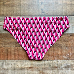 Time and Tru Pink Printed Bikini Bottoms NWOT- Size M (new with liner, sold out online, we have matching top)