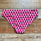 Time and Tru Pink Printed Bikini Bottoms NWOT- Size M (new with liner, sold out online, we have matching top)