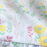 Beaufort Bonnet Company Pastel Floral Pattern with Pink Piping Romper- Size 4T (see notes)