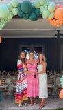 Likely Pink Floral Smocked Cutout Dress- Size 6