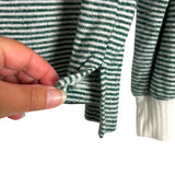 Stars Above White/Green Striped Pajama Set - Size L