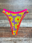 OneOne Pink/Yellow Flower Bikini Bottom - Size M