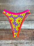 OneOne Pink/Yellow Flower Bikini Bottom - Size M