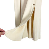 Maje Cream Ribbed Button Front Knit Dress- Size 36