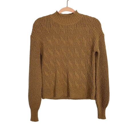 J.Crew Tan Mock Neck Sweater - Size XXS