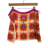 Wild Fabel Multi Color Crochet Cover Up Skirt NWT - Size XL