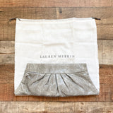 Lauren Merkin Snakeskin Leather Clutch with Dust Bag