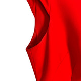 Karen Millen Red Pleated Front Hem Dress- Size 6 (see notes, sold out online)
