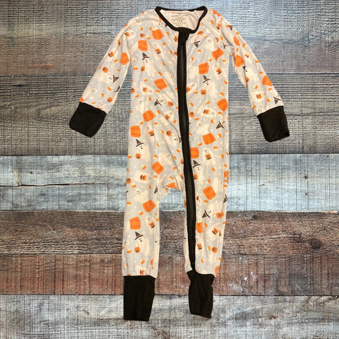 Caden Lane Light Blue Halloween Zip Up Outfit- Size 6-12M (see notes)