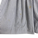 The Beaufort Bonnet Company Navy/White Windowpane with Rickrack Trim and Back Bow Dress- Size 3T (see notes)