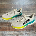 Hoka White Mach 5 Sneakers - Size 7.5B