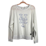 DKNY White Mesh NY Mets Long Sleeve Top NWT- Size 2