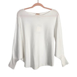Kerisma White Boat Neck Dolman Sleeve Ryu Sweater NWT- Size M/L