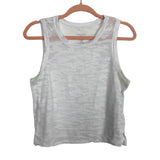 Evolution and Creation White Camo Print Slightly Sheer Tank- Size M (see notes)