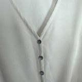 Show Me Your Mumu Off White Tie Front Top- Size XL