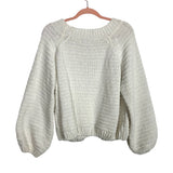 Jun & Ivy White Sweater - Size L (See Notes)