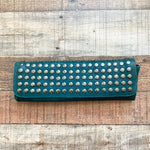 Joe's Dark Teal Studded Clutch