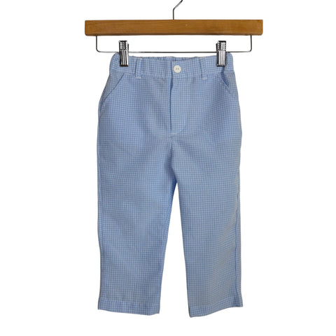 No Brand Light Blue Gingham Pants - Size 2T