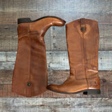 FRYE Cognac Leather Boots - Size 8 (see notes)