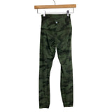 Lululemon Green Camo High Rise Leggings- Size 2 (Inseam 25”)