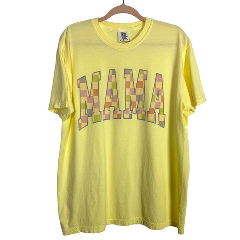 Comfort Colors Yellow MAMA Tee- Size L