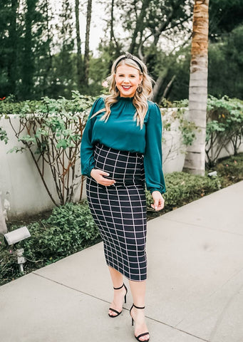 No Brand Forest Green Blouse - Size M