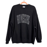 Pink Lily Black Homegirl Crewneck Sweatshirt - Size L