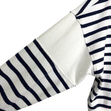 Aerie White/Navy Stripes Zip Crop Hooded Sweatshirt- Size M (sold out online, we have matching shorts)