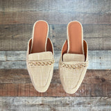 Asos Design Raffia Chain Flat Mules - Size 7 (sold out online)