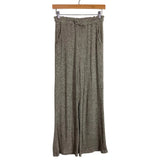Elegantees Gray Ribbed Drawstring Lounge Pants- Size XS (we have matching cardigan)