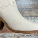 Marc Fisher Cream Leather Booties- Size 8.5 (see notes)