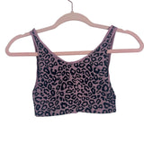 Lulus Animal Print V-Neck Bralette- Size XS/S