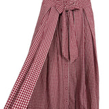 Ivy City Red and White Gingham Button Up Side Flaps Skirt NWT- Size XS (sold out online)