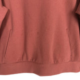 Bella Dusty Rose Ribbed Hooded Pullover- Size ~M (see notes, no size tag, fits like a medium)