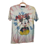 Junk Food Clothing Tie Dye Mickey Sitting Vintage Tee - Size XS