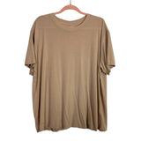 Lululemon Tan Exposed Seams Tee- Size ~L/XL (see notes, no size tag, fits like L/XL)